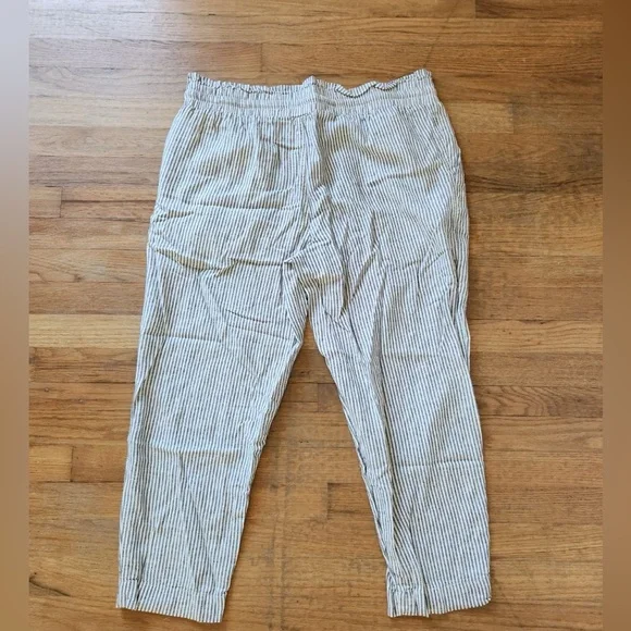 A New Day Paper Bag Linen Pants - Picture 2 of 5